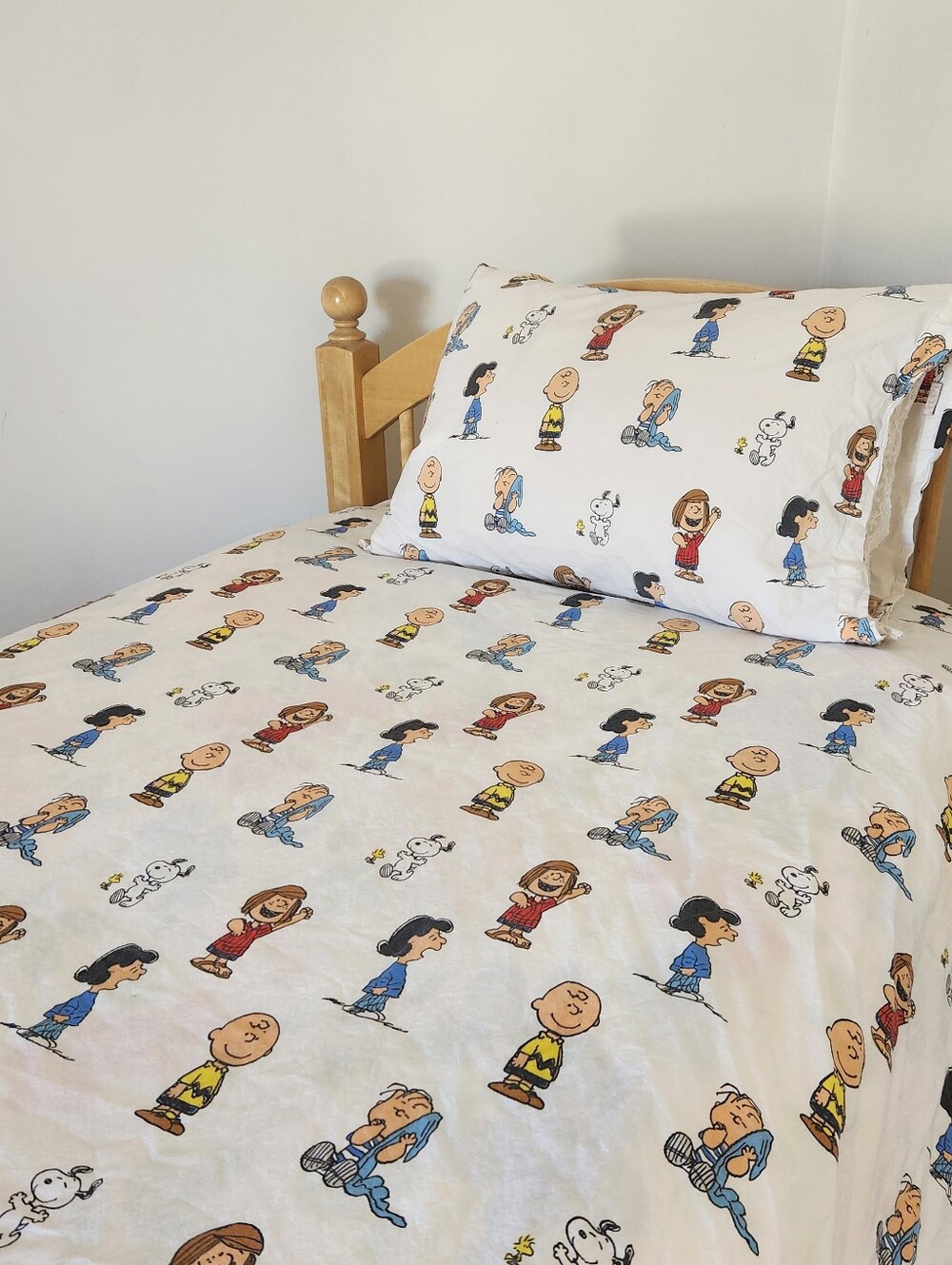 PEANUTS Flat Sheet Twin 2 Shams Cotton Made Portugal Kids Home Bedding